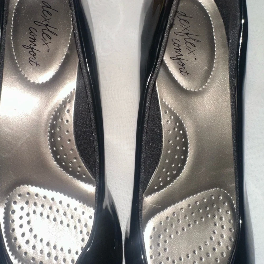 Dexflex Comfort Black Patent Heels size 9 #4